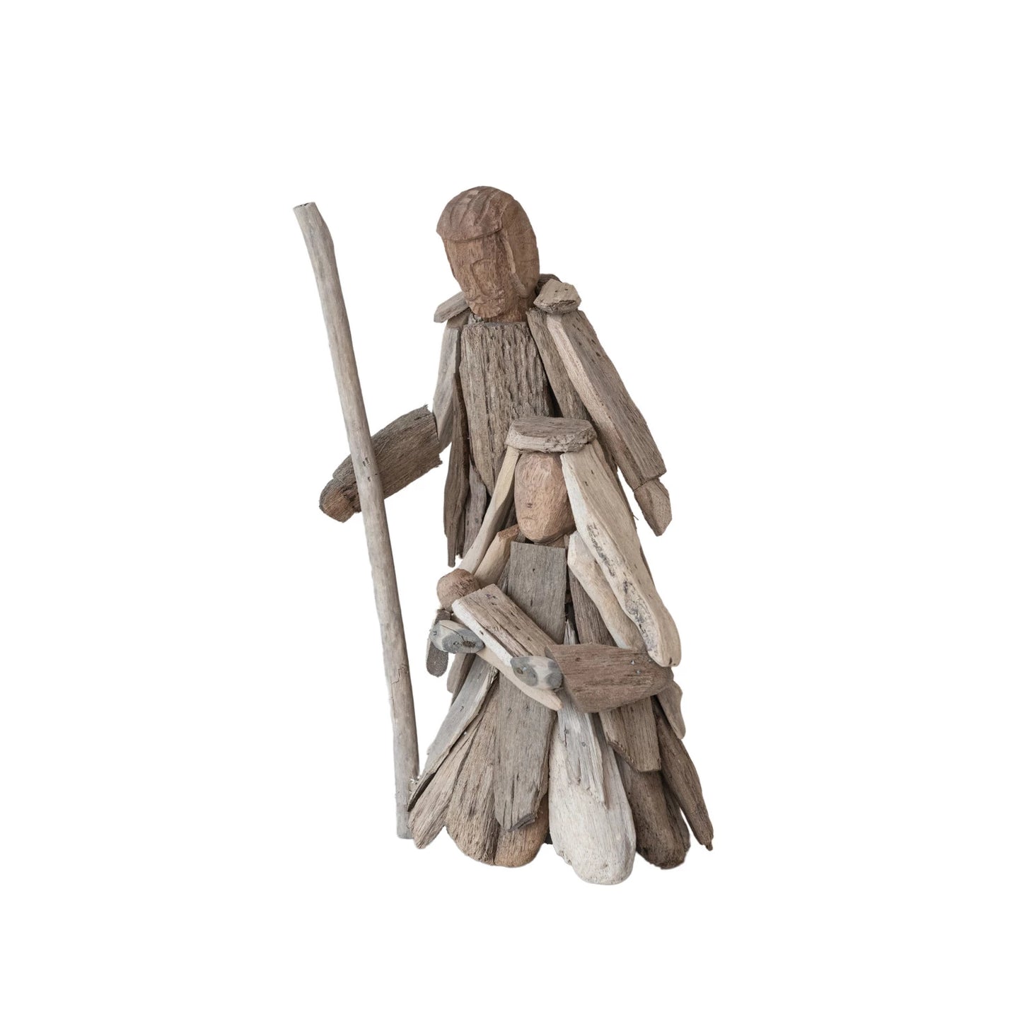 Handmade Driftwood Holy Family