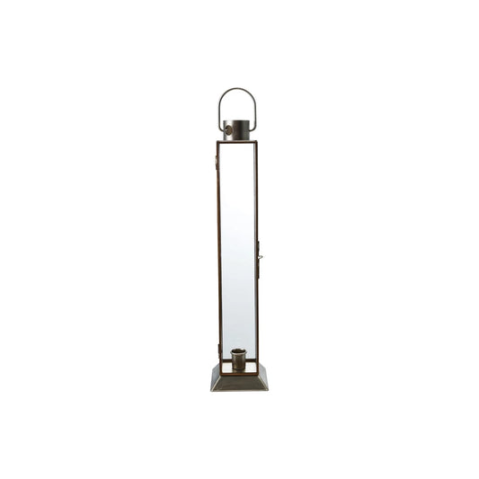 Small Metal & Glass Lantern Taper Holder