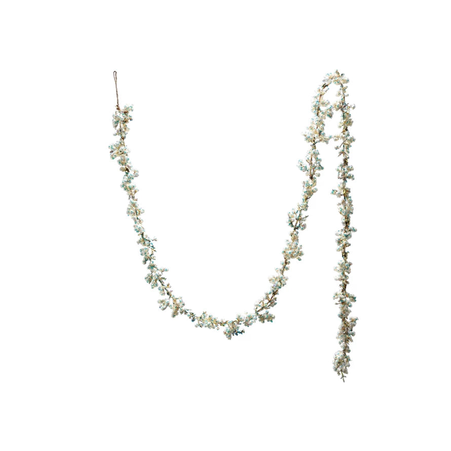 Foam Garland with Iridescent Glitter