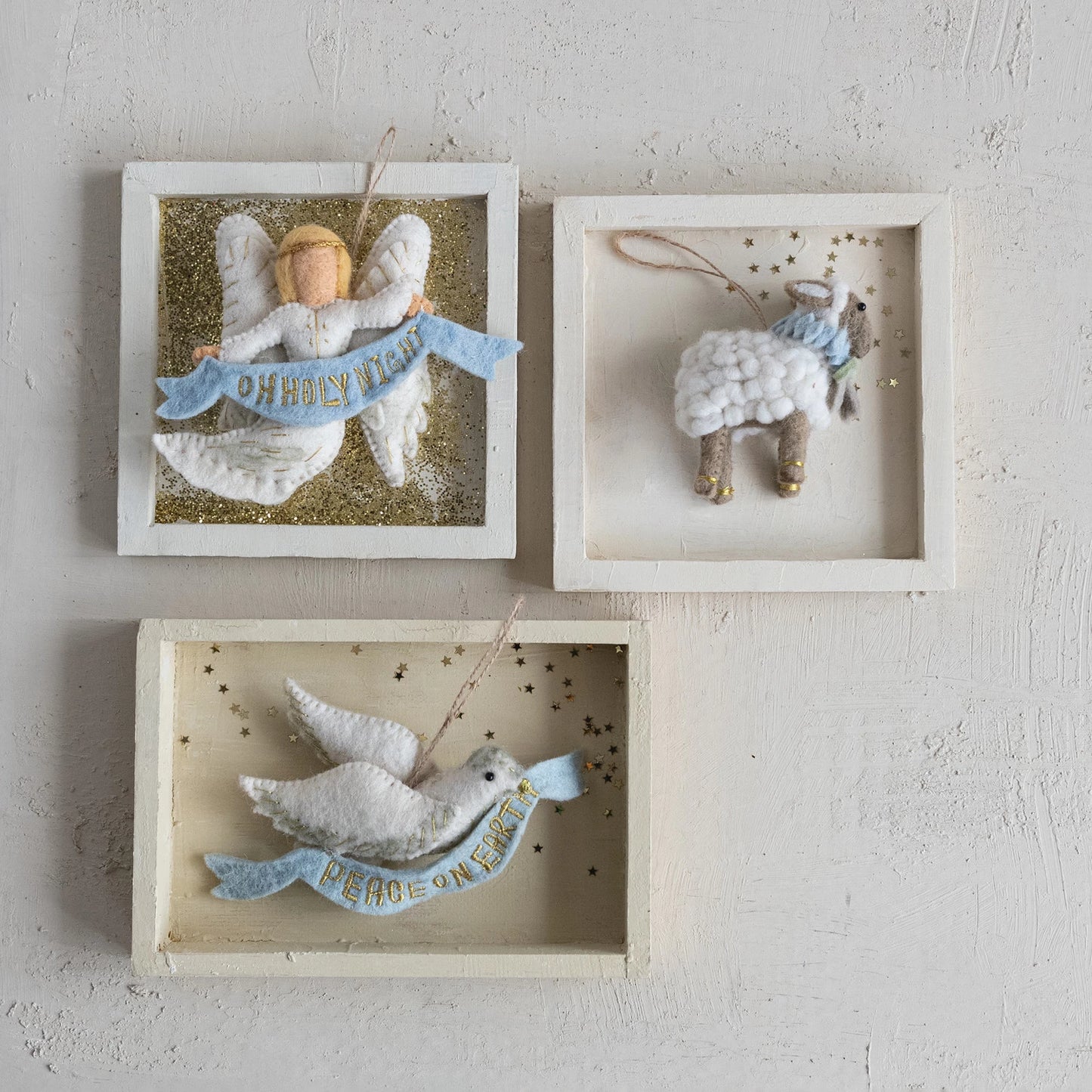 Handmade Wool Felt Sheep Ornament