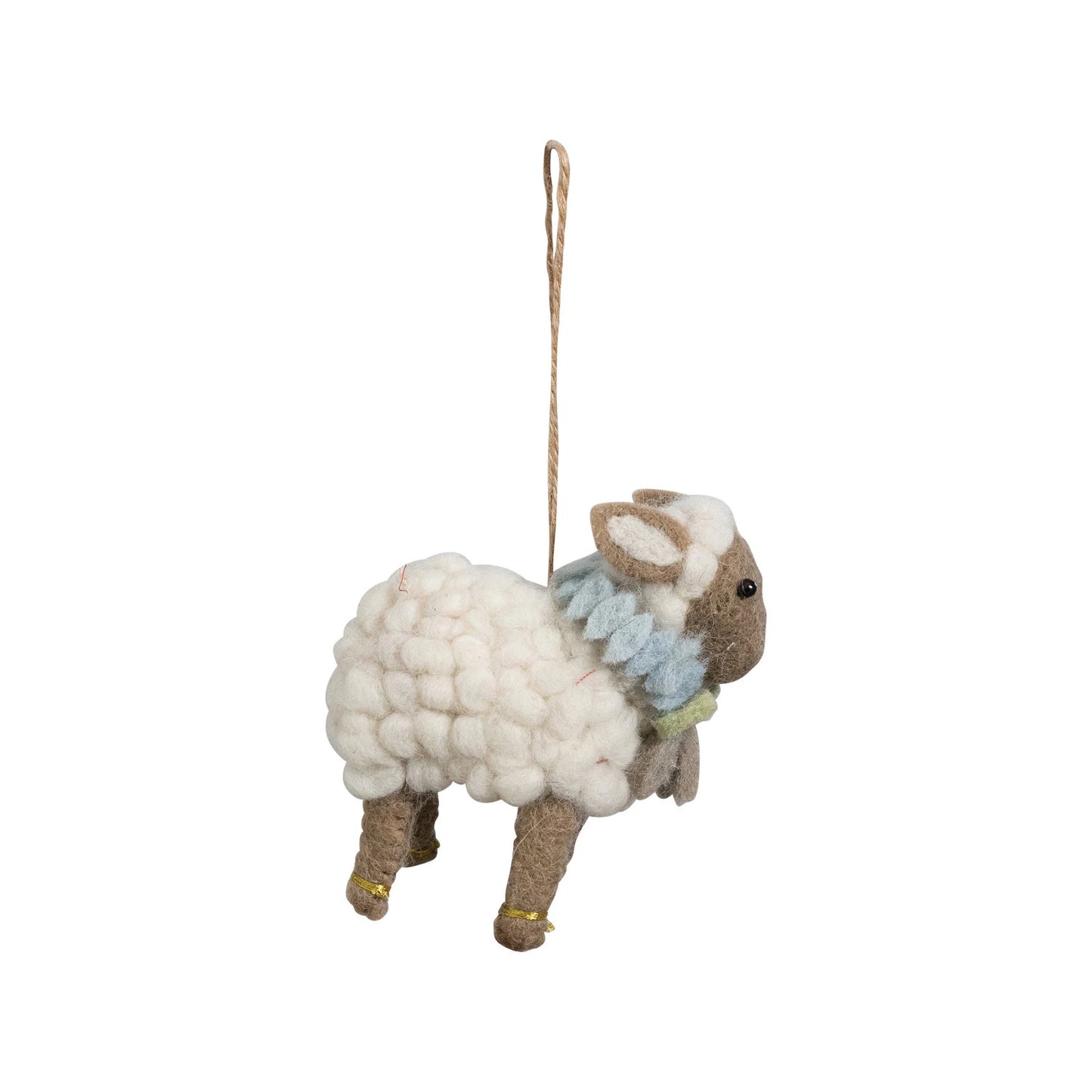 Handmade Wool Felt Sheep Ornament