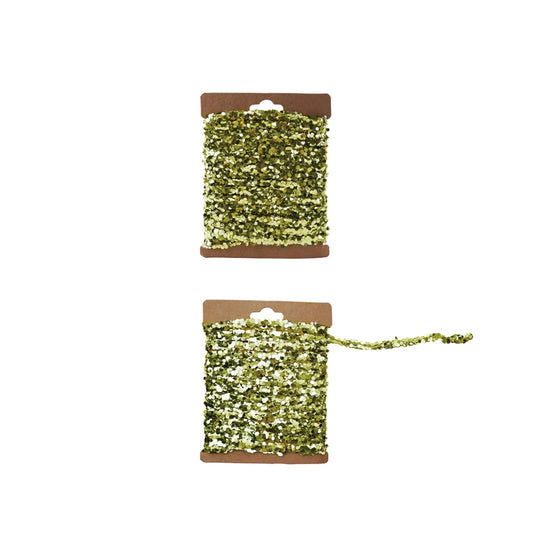 Gold String Glitter Garland