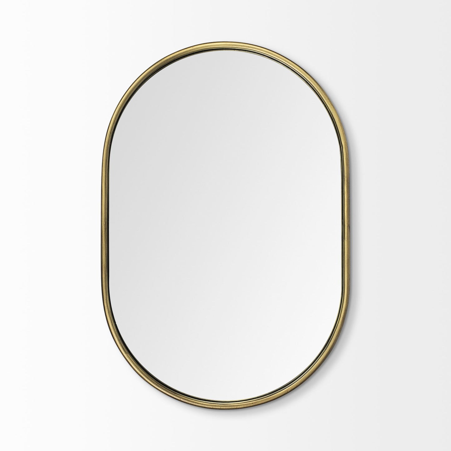 Oval Gold Mirror