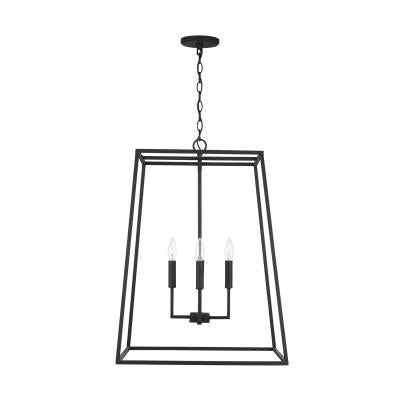 Carson Black Iron Lantern Pendant