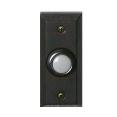 Matte Black Round Door Bell Button