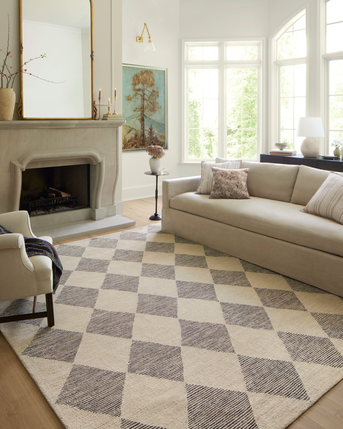 Francis Beige and Charcoal Rug