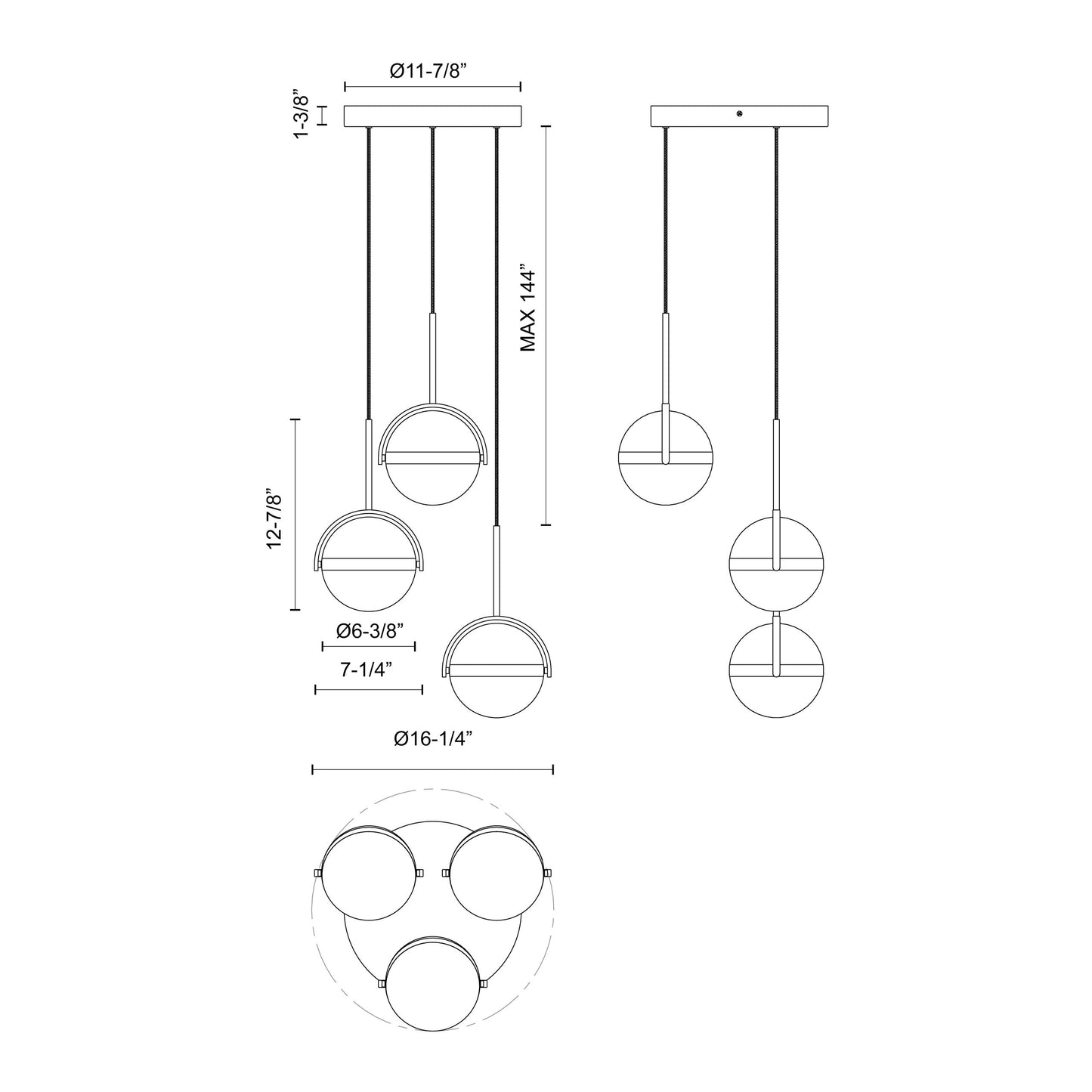 Globo Chandelier