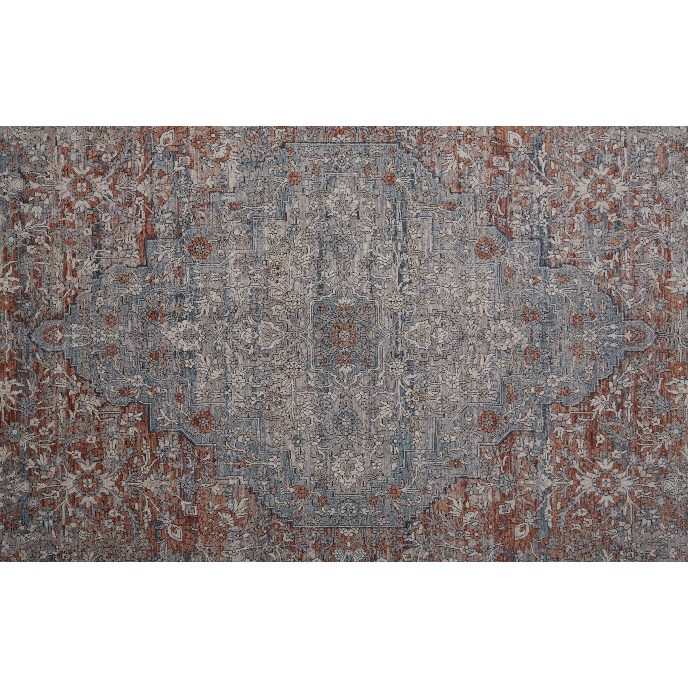 Marquette Rust/Blue Rug