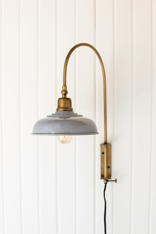 Arched Brass Wall Light