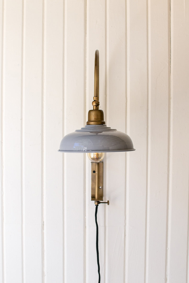 Arched Brass Wall Light