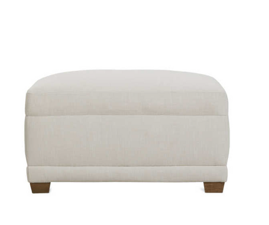 Sylvie Upholstered Ottoman in Natural