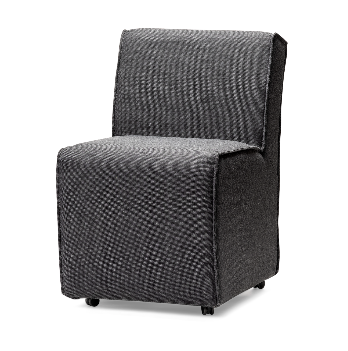 Dae Fully Upholstered Grey Dining Chair Set of 2