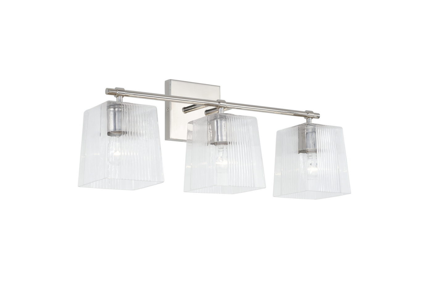 Sandra Polished Nickel Vanity Light