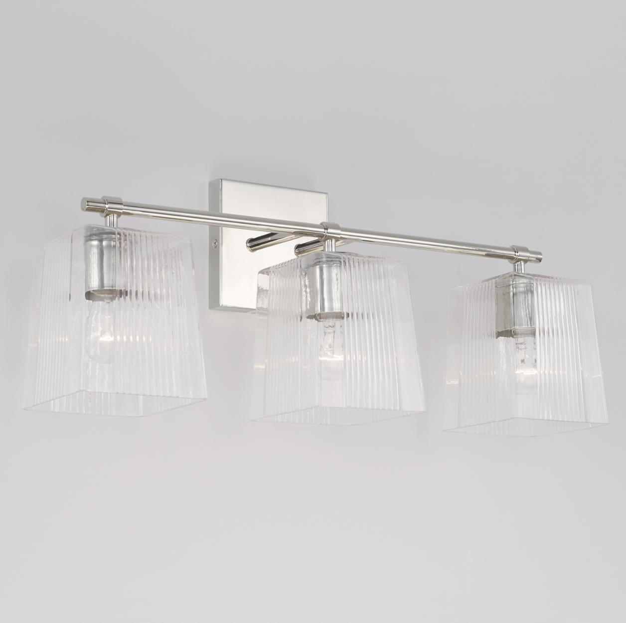 Sandra Polished Nickel Vanity Light