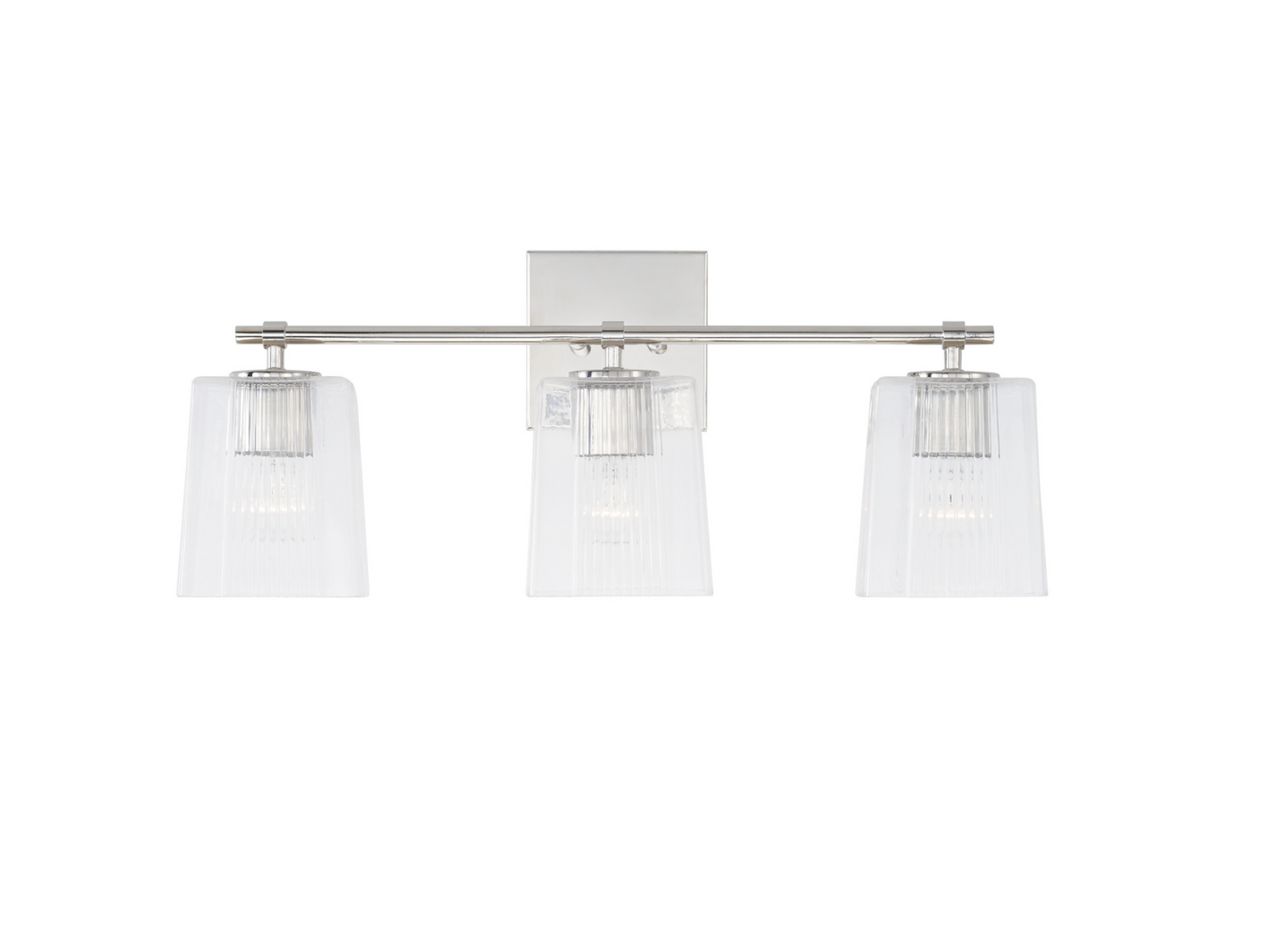 Sandra Polished Nickel Vanity Light