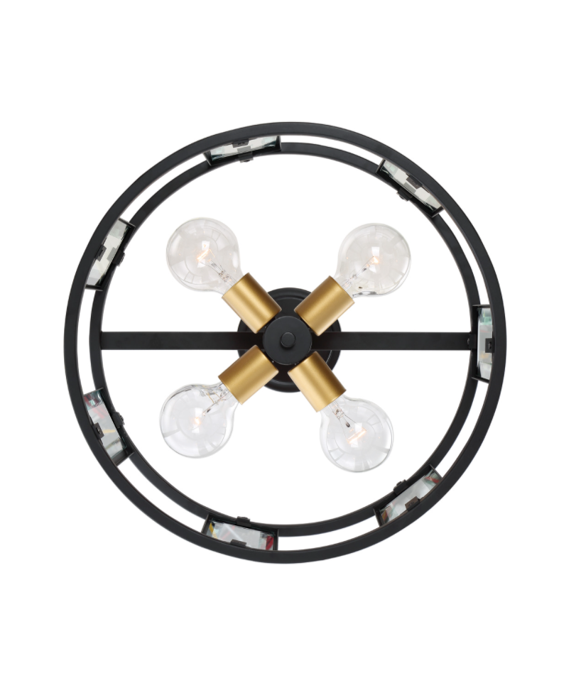 Quinn 4 Light Semi Flush Mount