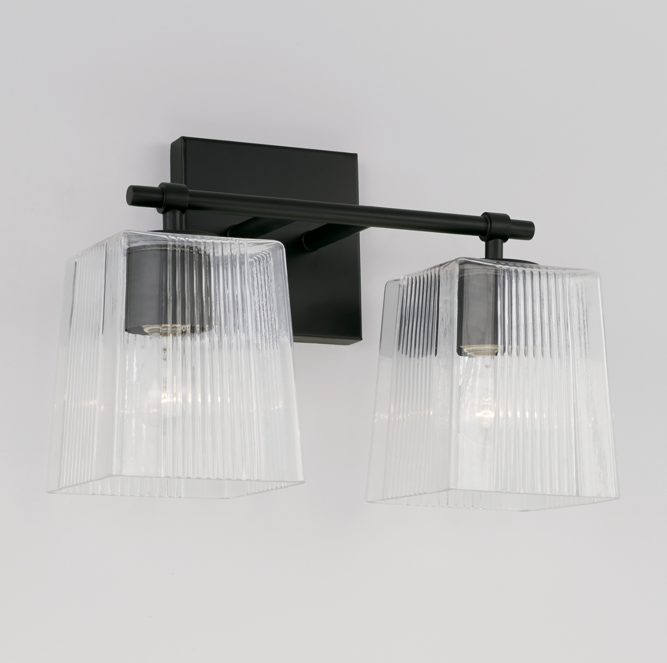 Sandra Matte Black Vanity Light