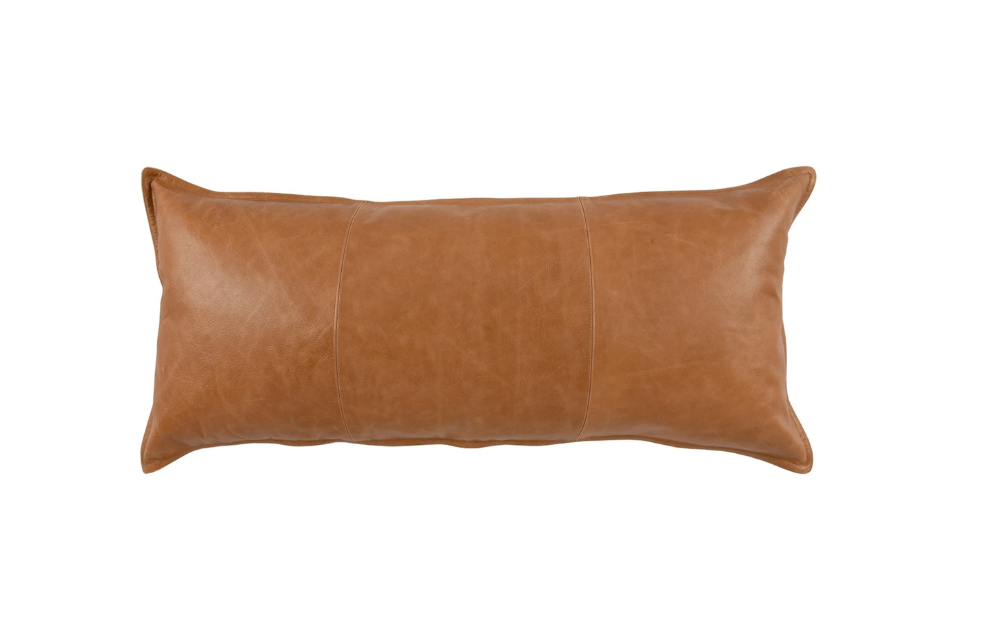 Chestnut Leather Lumbar Pillows
