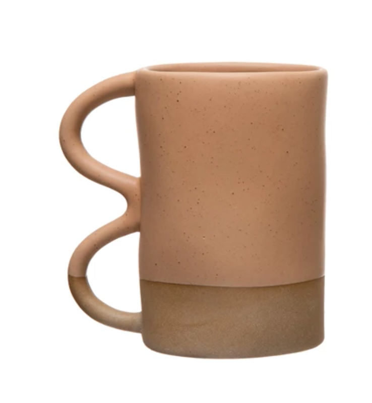 Curvy Stoneware Mug