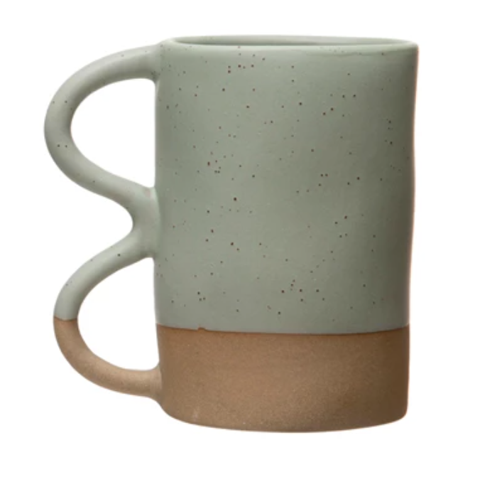 Curvy Stoneware Mug