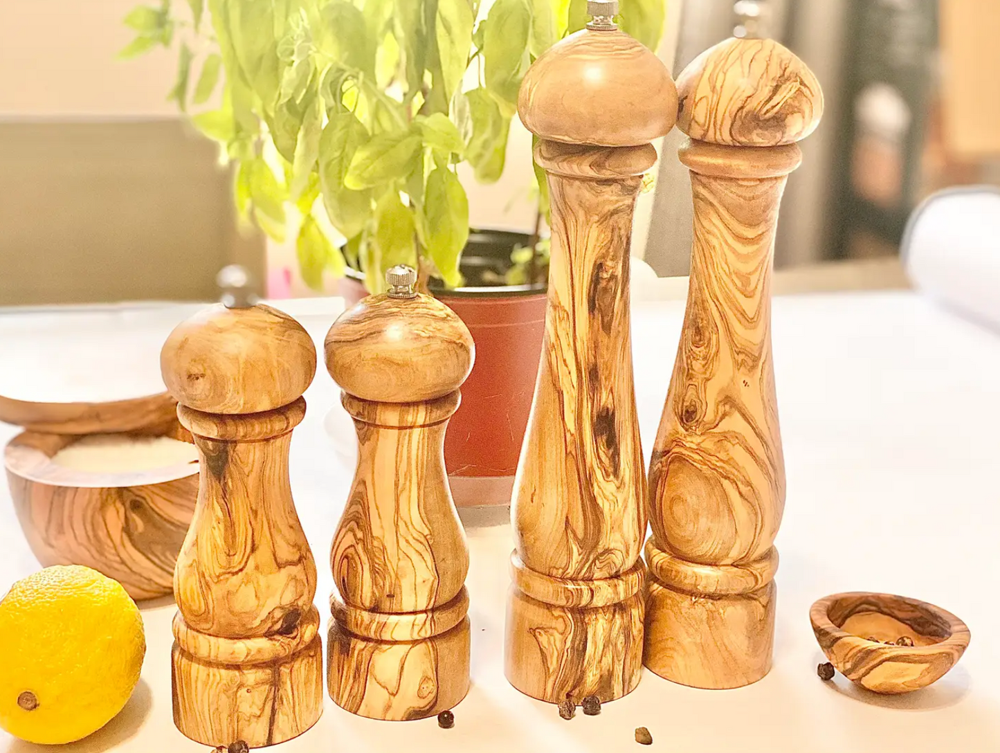 Olive Wood Salt and Pepper Mills