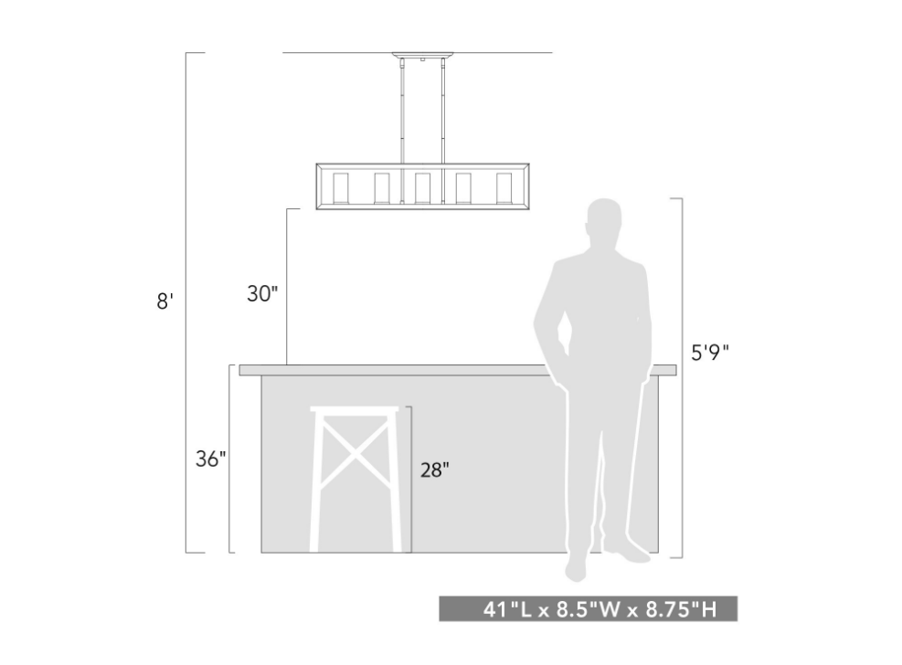 Jenkins 5 Light Pendant