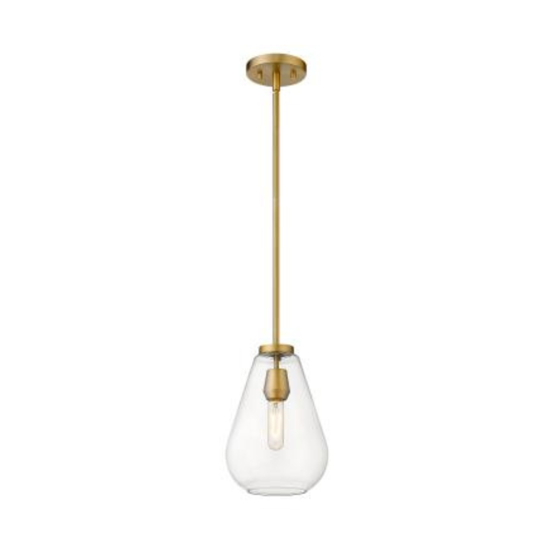 Ava 1 Light Brass Pendant