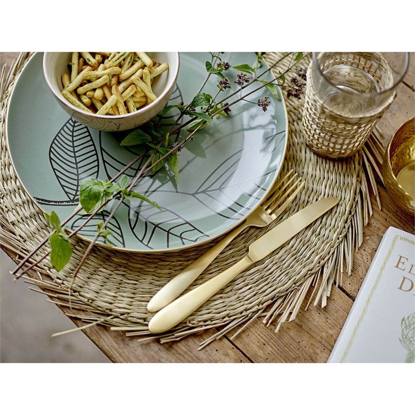 Round Hand-Woven Natural Seagrass Placemat