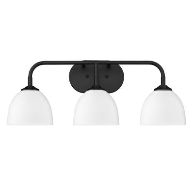 Taylor White/Black 3 Light Vanity