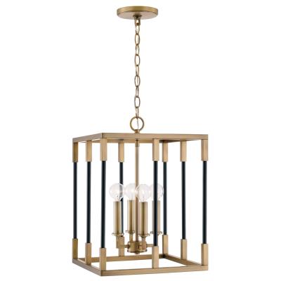 Theresa Aged Brass Foyer Pendant