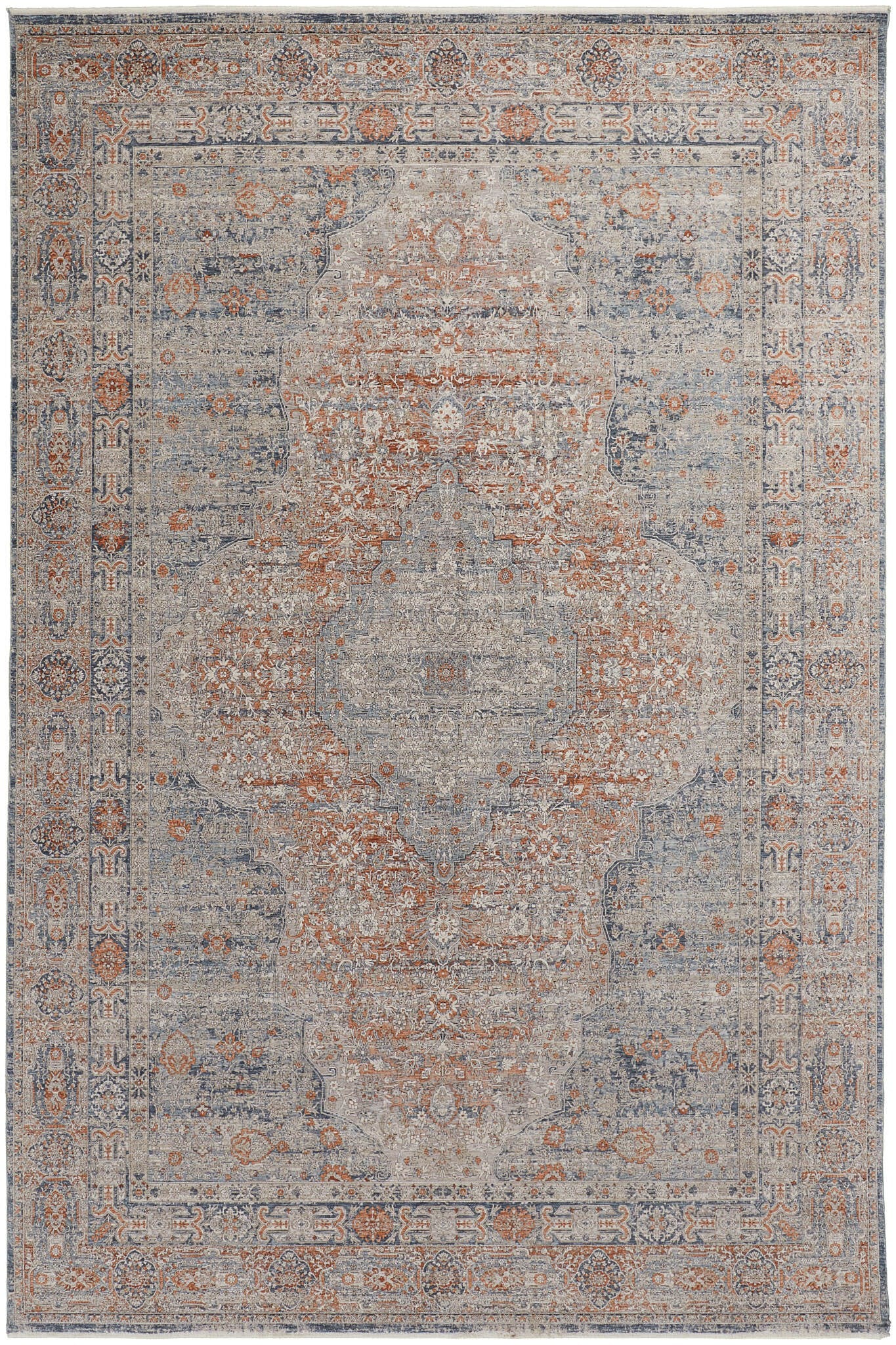 Marquette Rust/Blue Rug