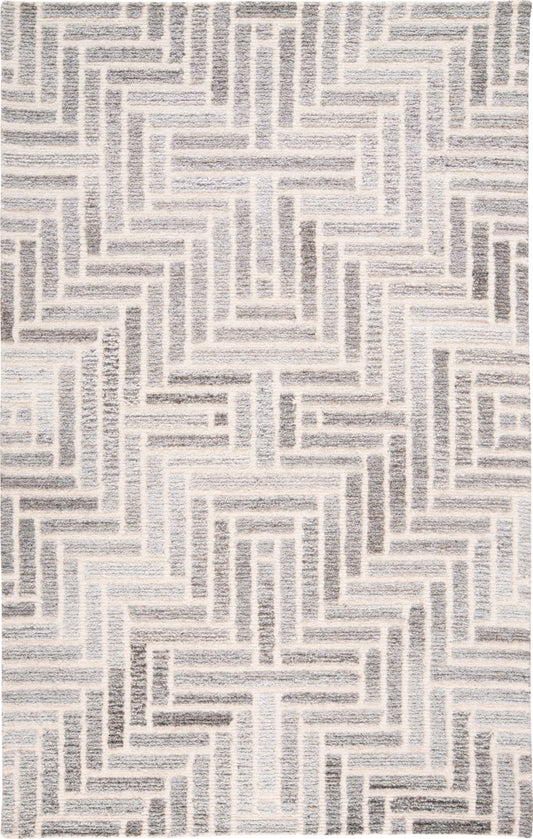 Asher Geometric Taupe/Natural Rug